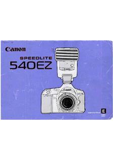 Canon 540 EZ manual. Camera Instructions.